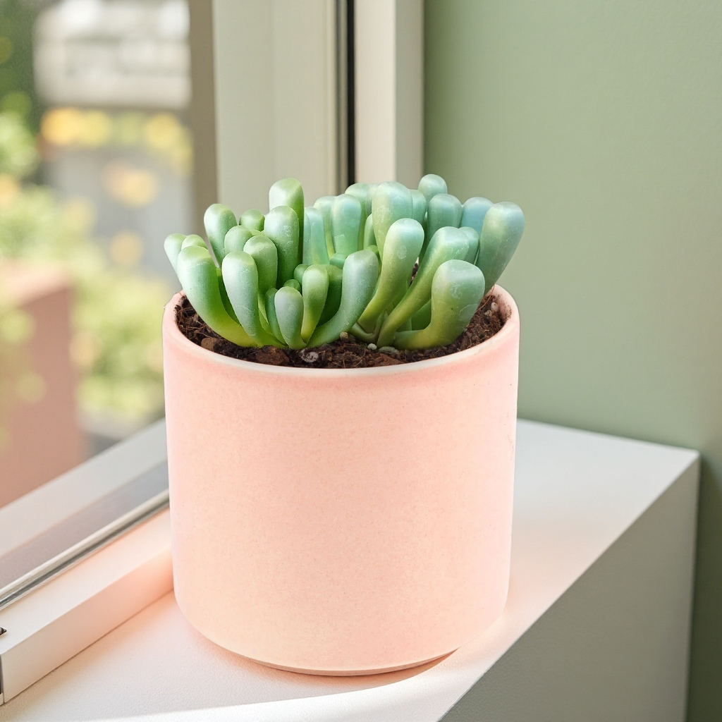 Baby Toes Succulent 2 Inch Live Plant in Pot, Fenestraria Rhopalophylla, Window Succulent, Cute Indoor Plant, Chunky Green Succulent, Easy Care Plant, Desk Decor