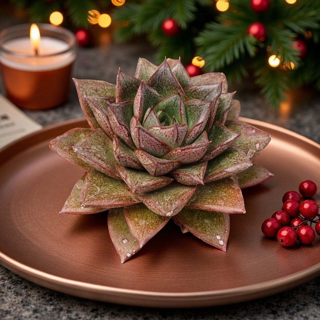 Agave Style Succulent in Pot, 2 Inch Potted Live Succulent Plant, Red Edge Succulent, Geometric Rosette Plant, Aesthetic Indoor Plant