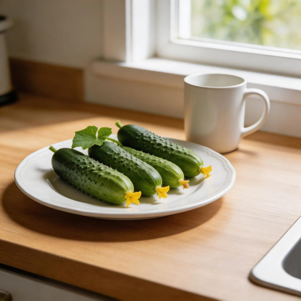 100 Pieces Organic Open-Pollinated High Yield Cucumber Seeds Fresh Edible for Container Planting Family Home Garden Multiple Growing Environments